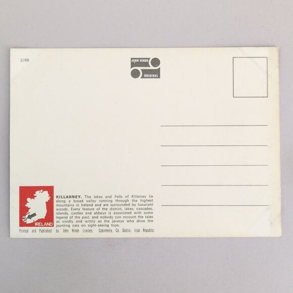 Evening on the Lakes of Killarney Ireland John Hinde 1960s Postcard - Picture 2 of 2